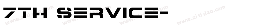 7th Service字体转换